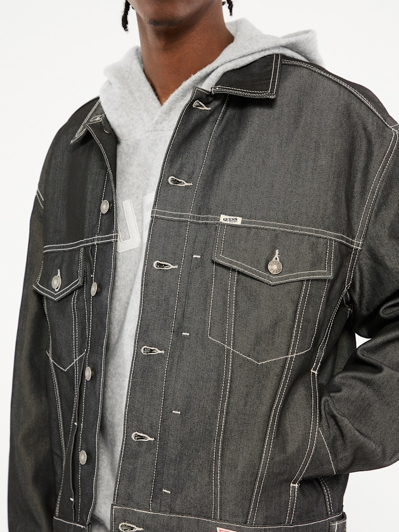 ジャケット・アウター Used/denim jacket Zara Man 1975 Goods Blue Denim Jean Jacket w/Distressing