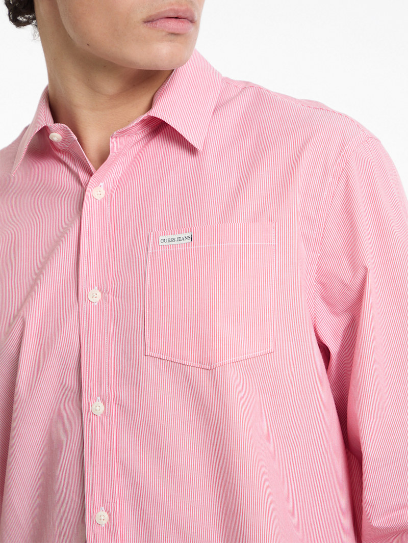 Na.e Standard Shirt_Stripe Pink<完売品> Pink striped set - Shop the look - Zizzifashion