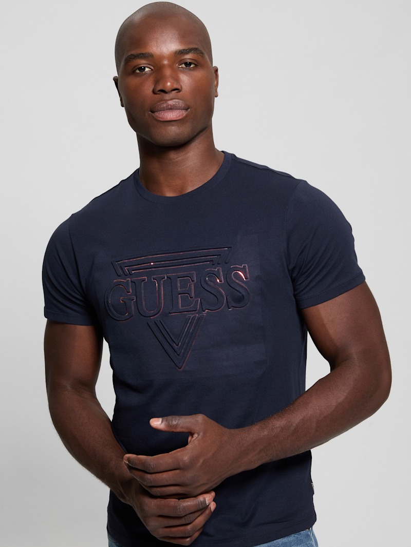 Eco Embossed Icon Tee | GUESS Factory