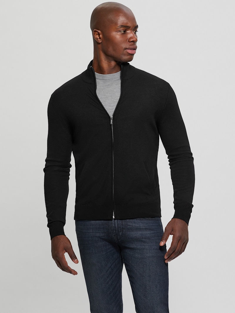 Fred Full-Zip Wool Sweater | GUESS