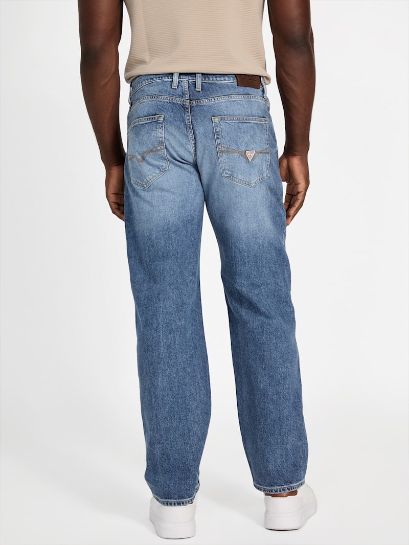 Eco Mason Patch Regular-Fit Straight Jeans | GUESS