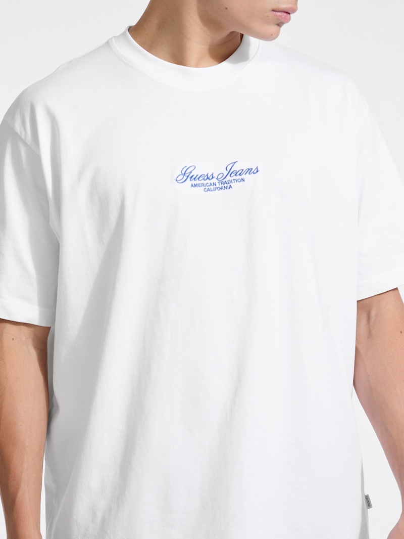 Embroidered Logo Oversized Tee | GUESS