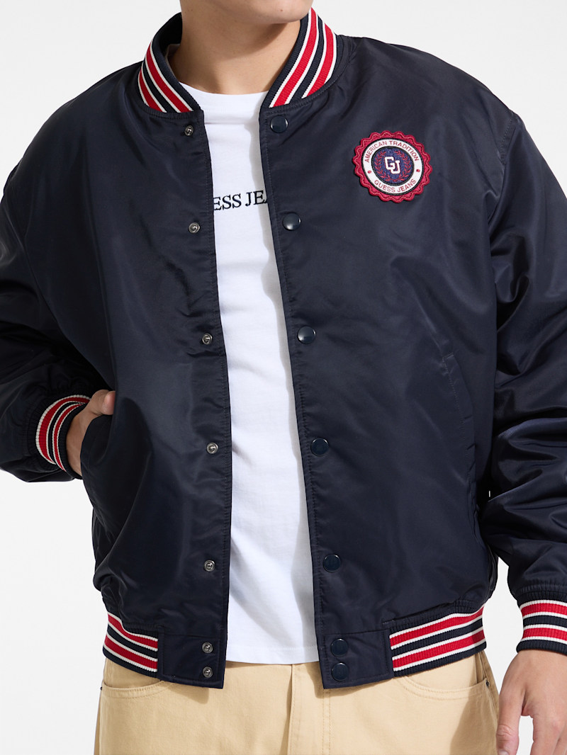 Embroidered Patch Varsity Jacket | GUESS