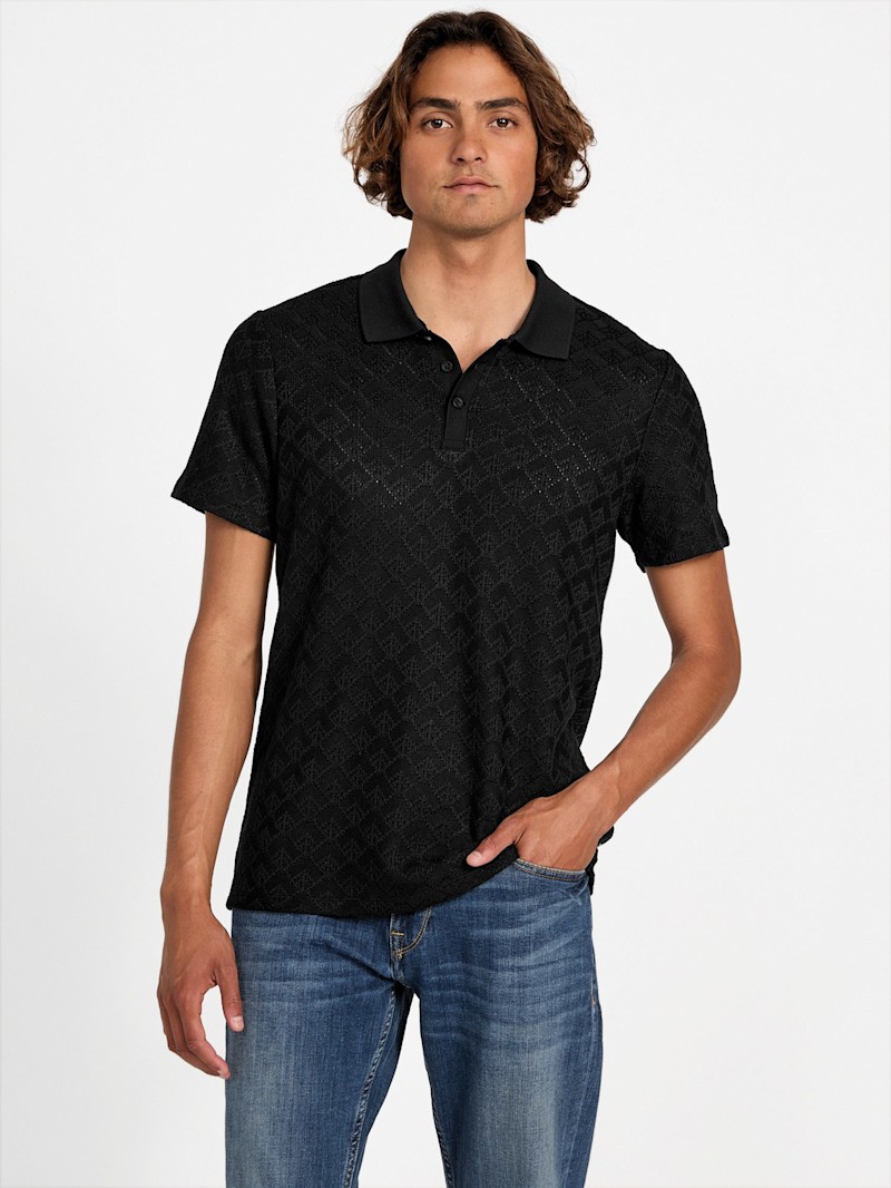 Tシャツ・カットソー LMC MESH KNIT POLO SHIRT black 0LM45SKN501BLK ad95c59d886d995712826335939d2b