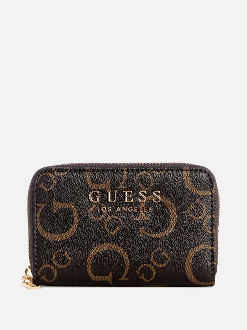Saffron Logo Zip Wallet | GUESS Factory