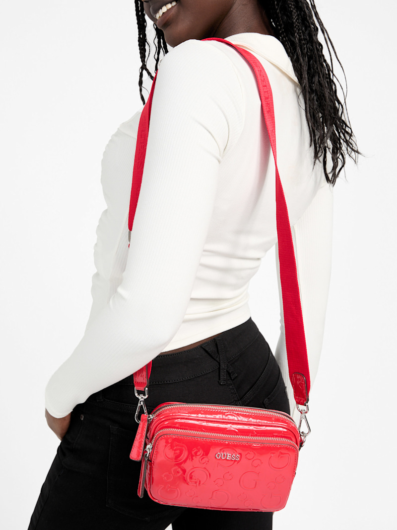 【COLOR iN ID】square buttons bag Muir Embossed Logo Mini Bag | GUESS Factory Ca