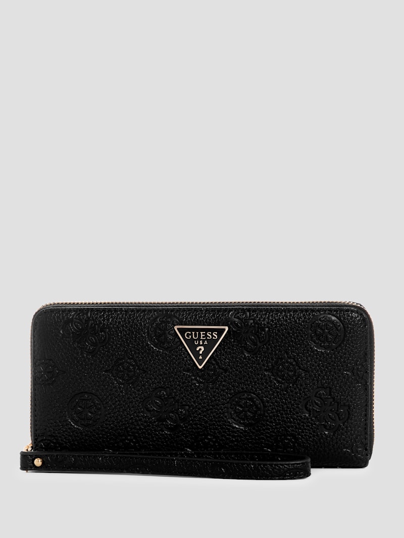 上品 キルティング【Guess】ロゴ ZIP Rue Rose SMALL WALLET 上品 キルティング【Guess】ロゴ ZIP Rue Rose SMALL WALLET
