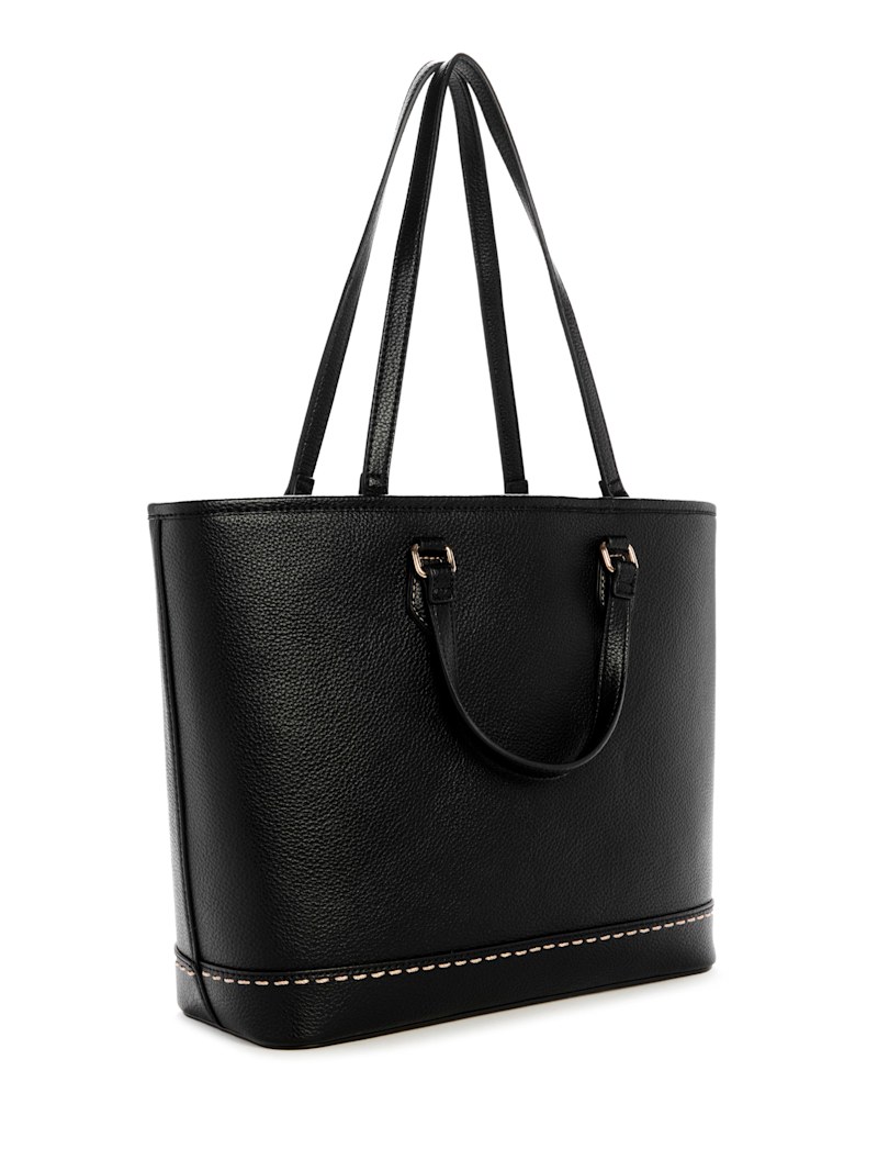 Compact MOM TOTE BAG(black×black logo) Lynne Charm Tote | GUESS Factory
