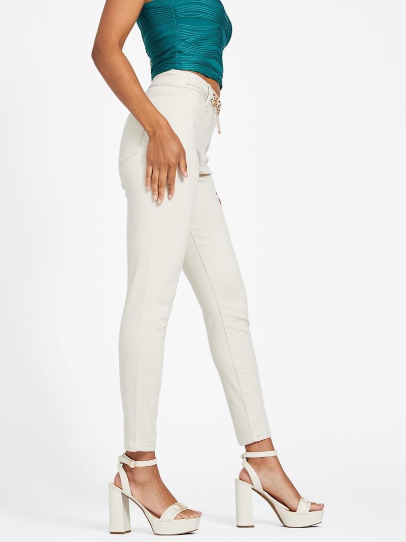 Salome High-Rise Chain Skinny Jeans | GUESS Factory