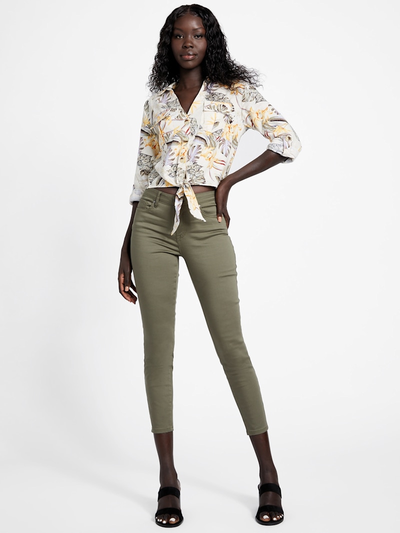 Nadia Tie-Front Top | GUESS Factory Ca