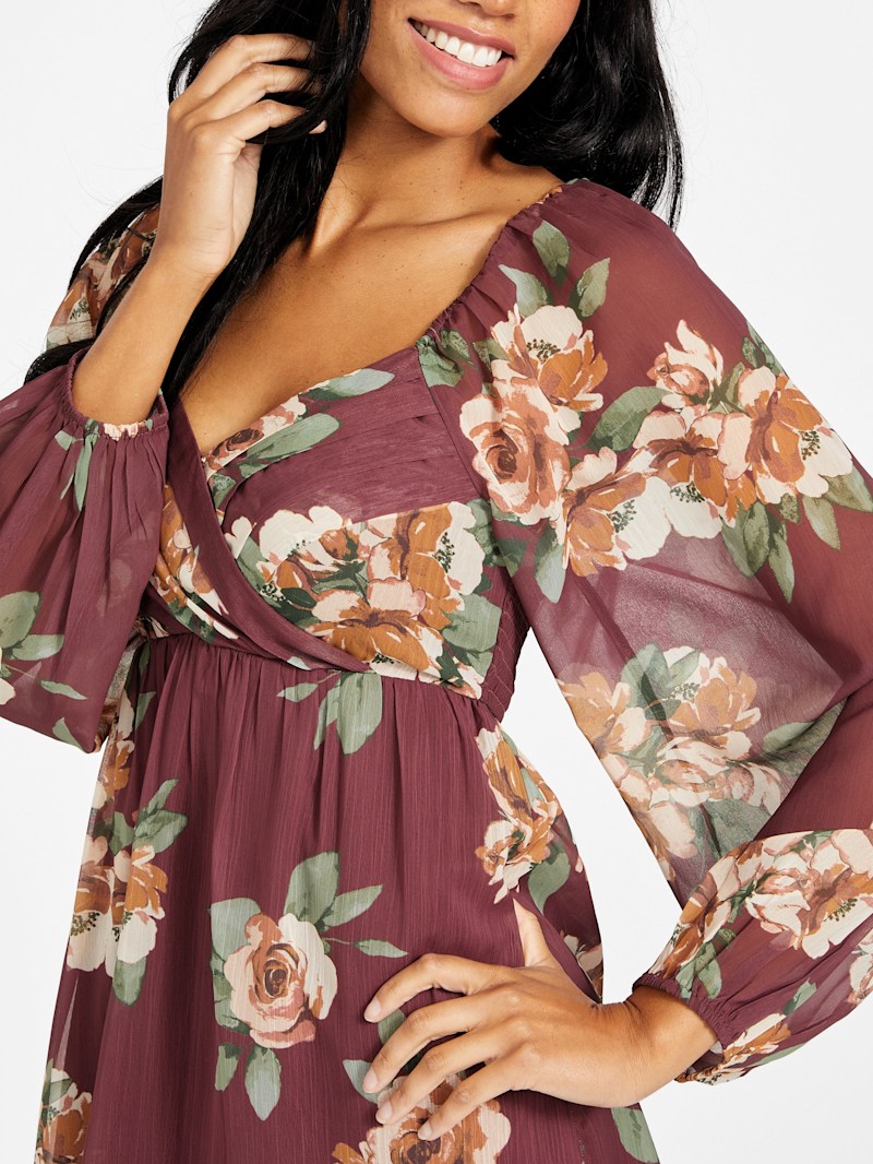 Ellenoir Floral Dress | GUESS Factory