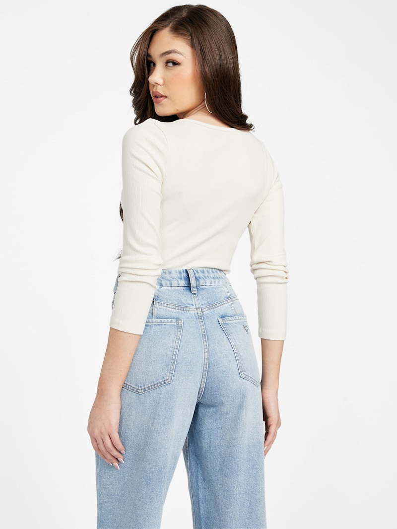 Safra Henley Top | GUESS Factory