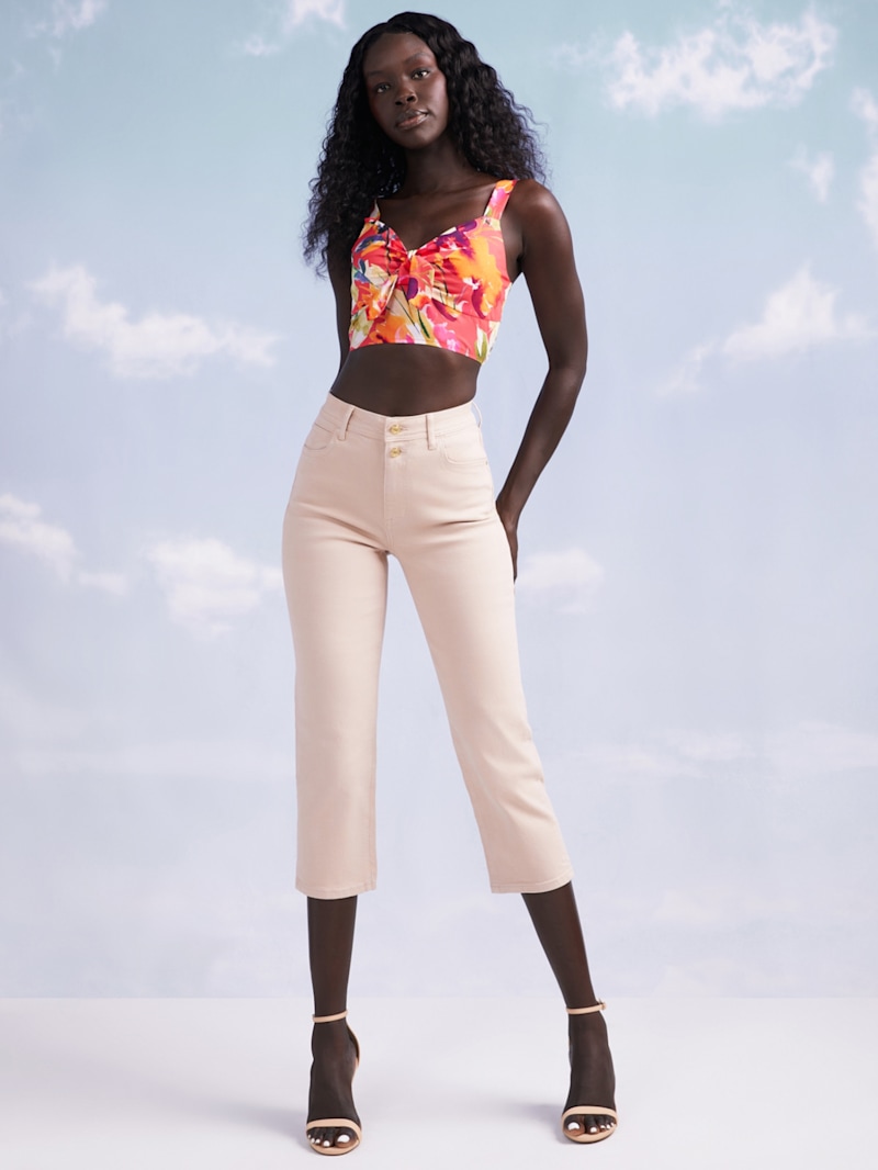 April Cropped Straight Jeans | GUESS Factory