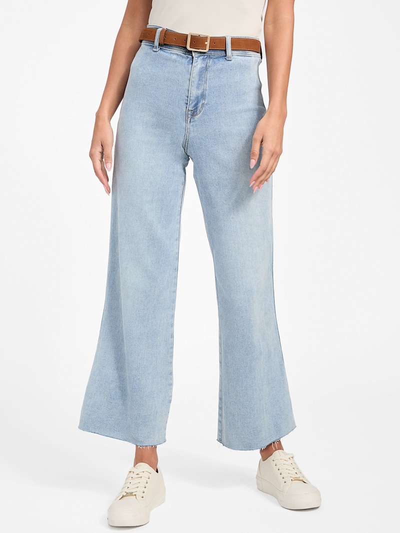 【MODERNIF】Grayish Blue Wide Denim Pants Frizmworks OG Wide Denim Pants - Light Blue | Wallace