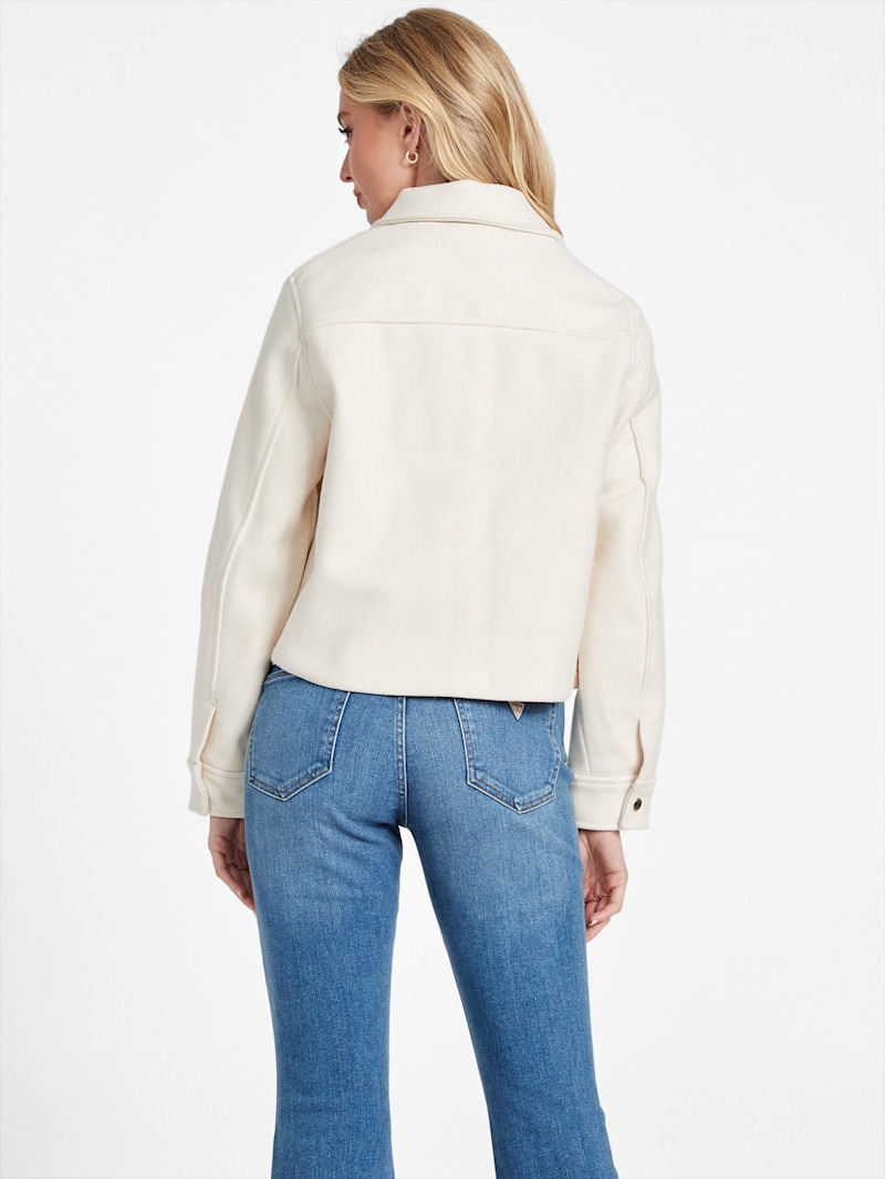 美品★ CHECK ECO WOOL BIG JACKET CHECK ECO WOOL BIG JACKET - メルカリ