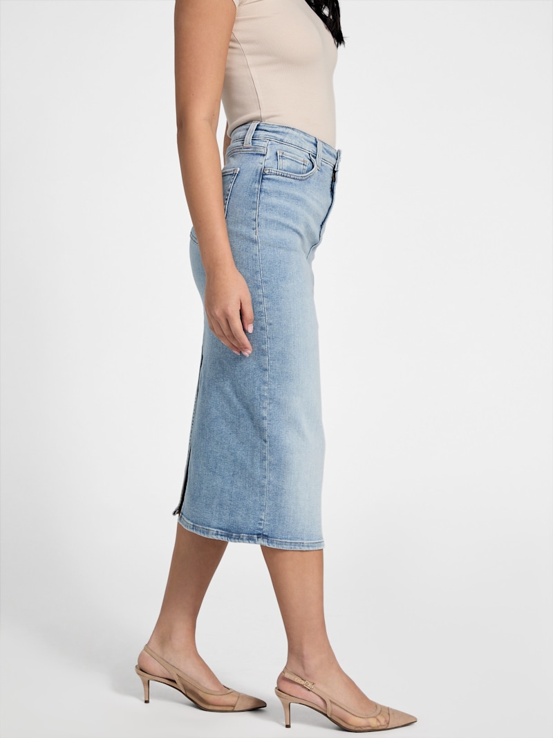 Tee Denim Midi Skirt | GUESS Factory