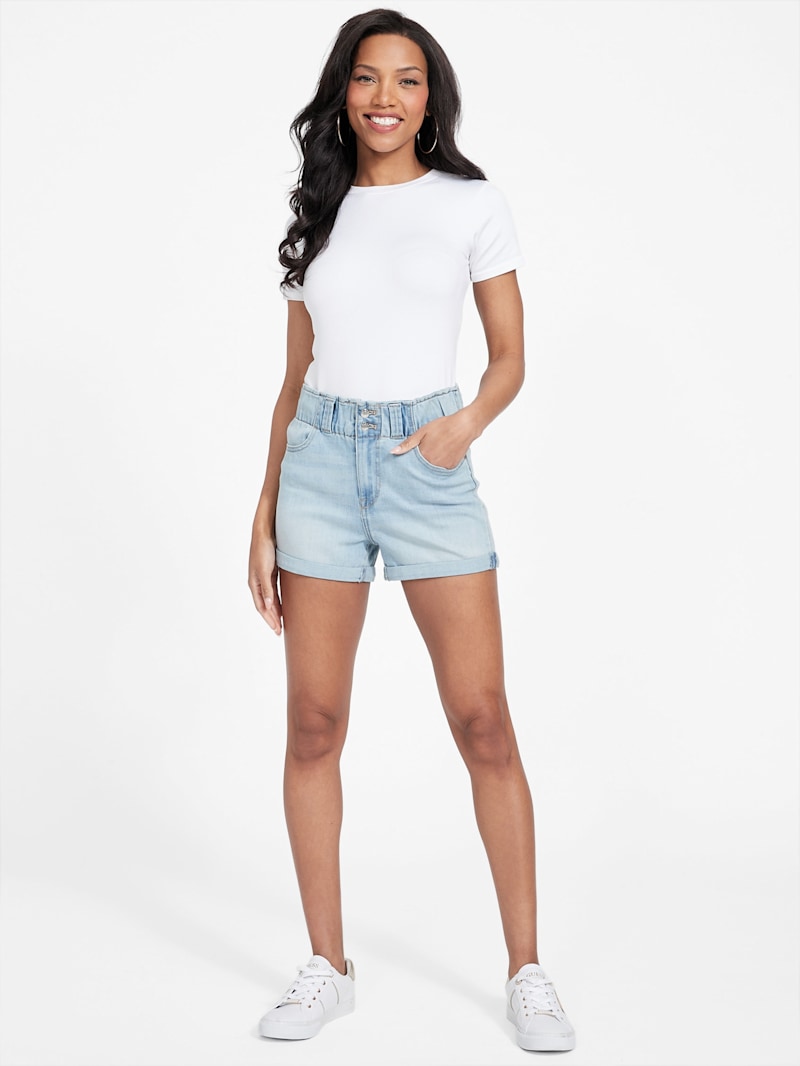 Eco Calista Denim Shorts | GUESS Factory