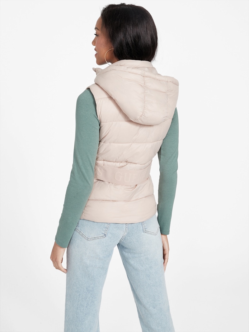 RANDEBOO　Hoodie puff vest　ダウンベスト　アイボリー Hooded Puffer Vest – Shop BlueWaters