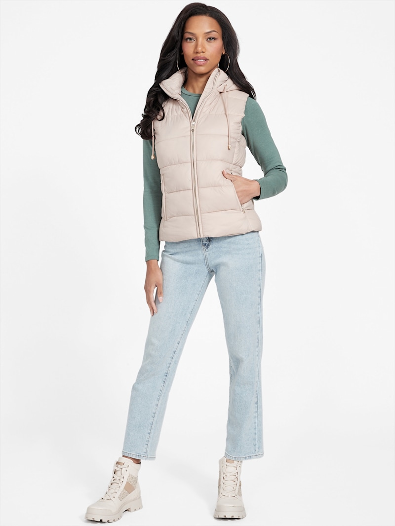 Alberta Padded Vest | GUESS Factory