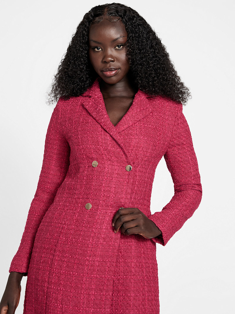 Zoe Double-Breasted Coat | GUESS Factory