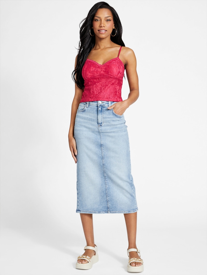 Lacy Tank Top | GUESS Factory