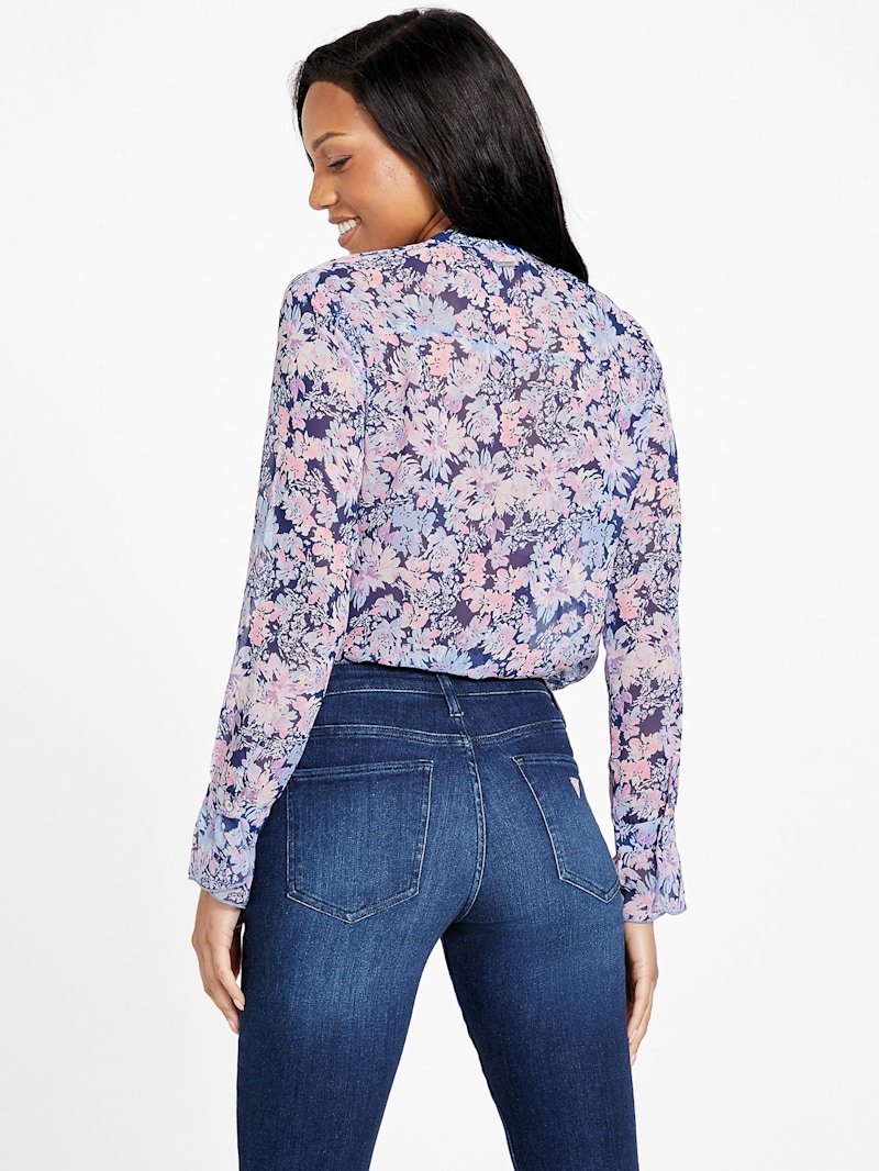 トップス OHGA PATTERN BLOUSE Sakkas Iriss Women's Floral Casual Long Sleeve Boho Summer