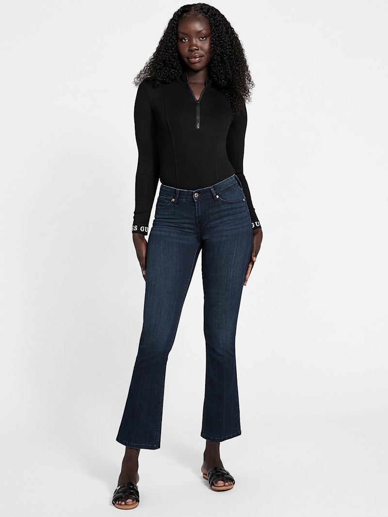 8PM 売れ筋商品|||エイト・ピーエム Tシャツ トップス レディース Bodysuits Black Eco Tessa Rib Bodysuit | GUESS