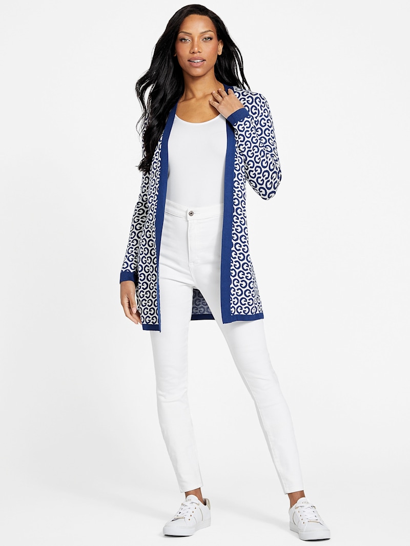 トップス L size WHIZ limited CARDIGAN WL-C-302 Alexa Logo Cardigan | GUESS Factory