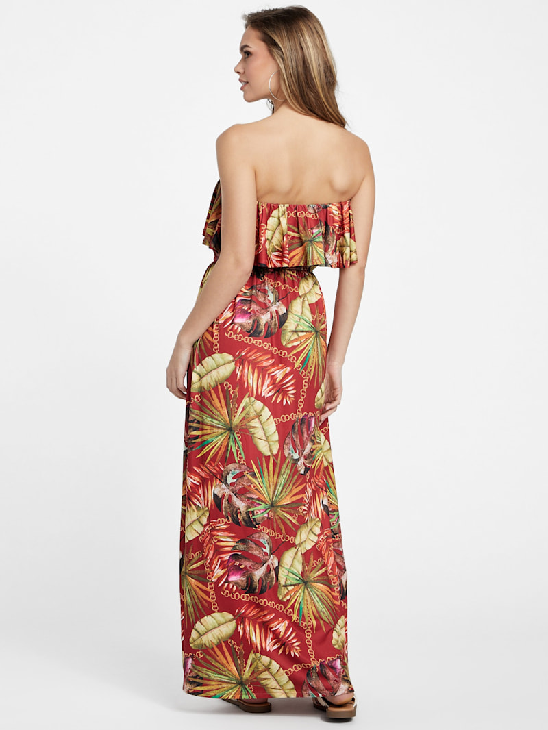 Hillarie Printed Maxi Dress | GUESS Factory