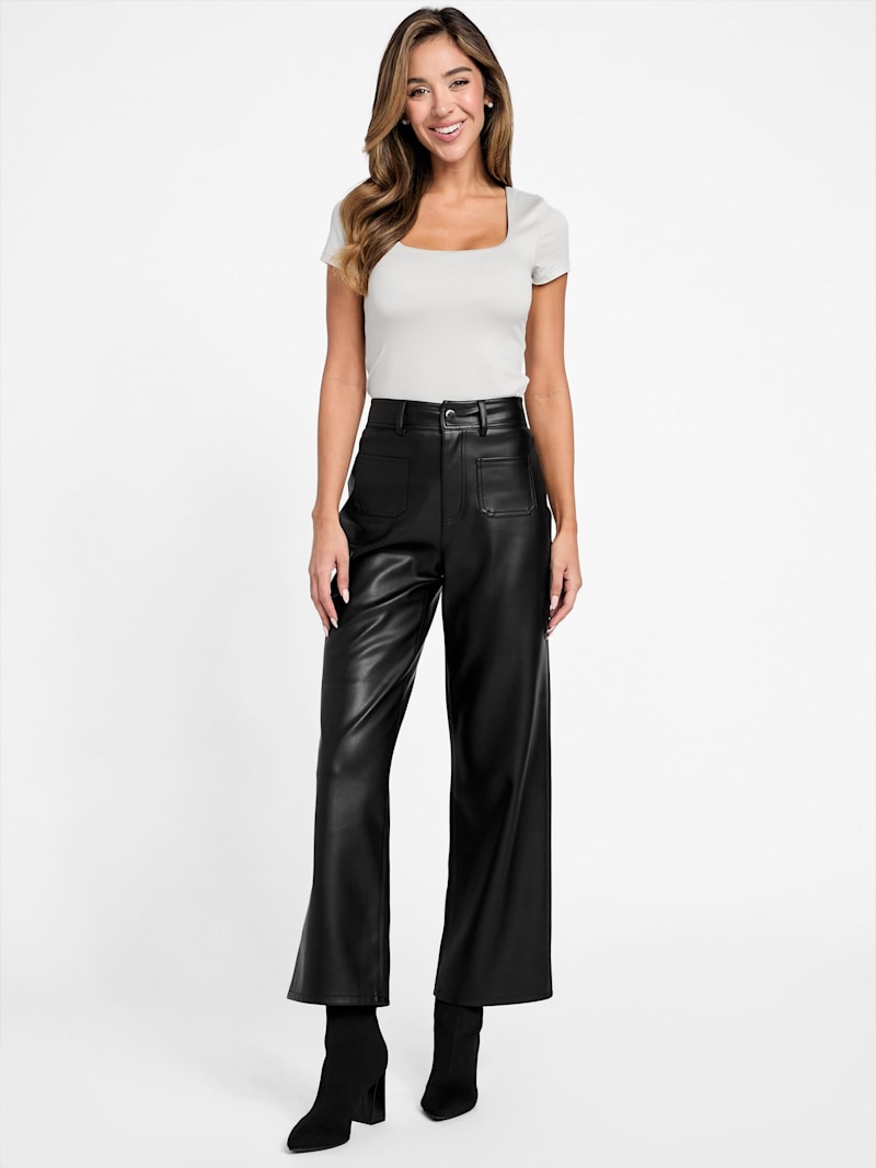 Sandrine Faux-Leather Pant | GUESS Factory