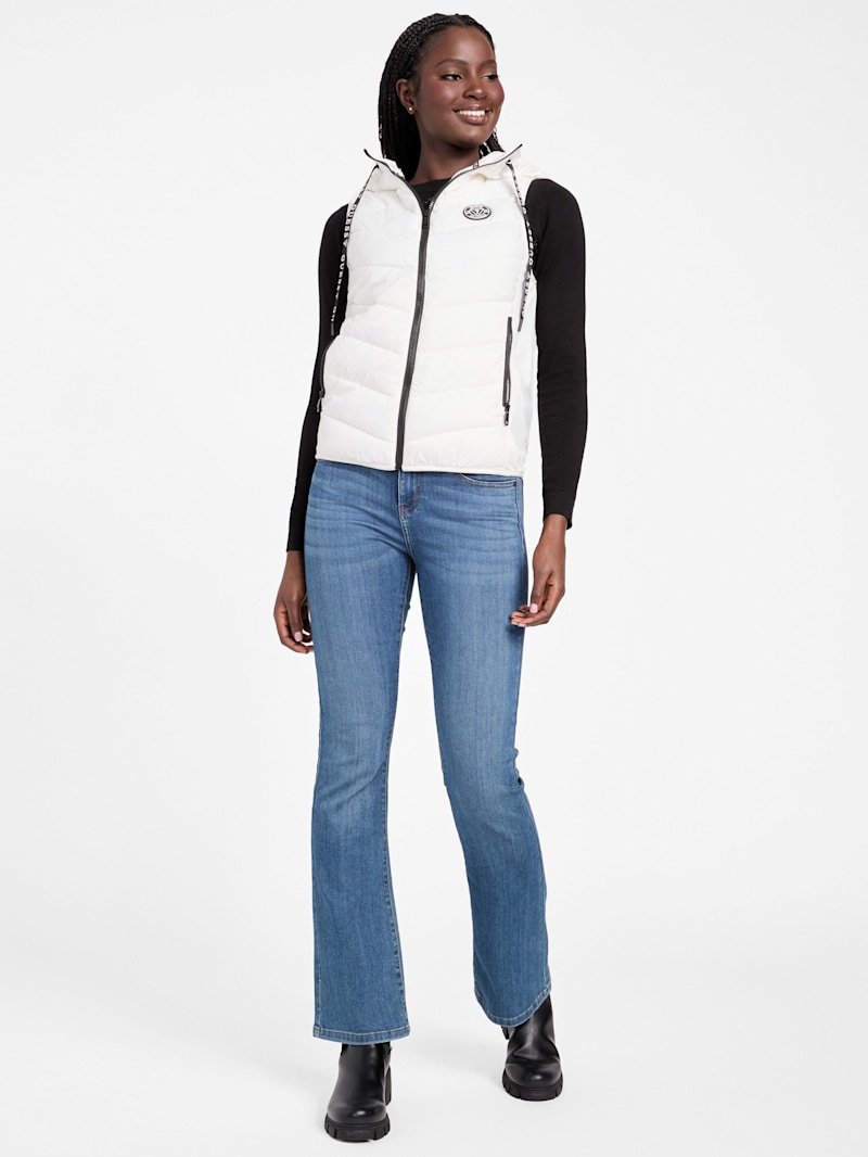 Hallie Hooded Vest | GUESS Factory