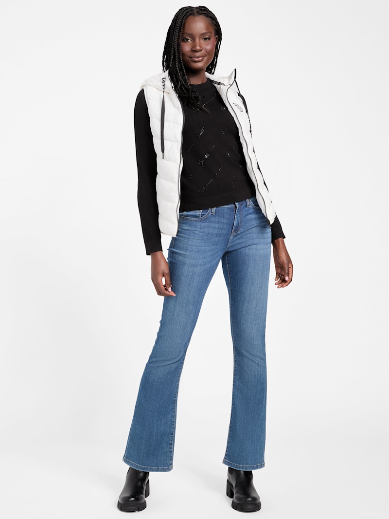 Hallie Hooded Vest | GUESS Factory