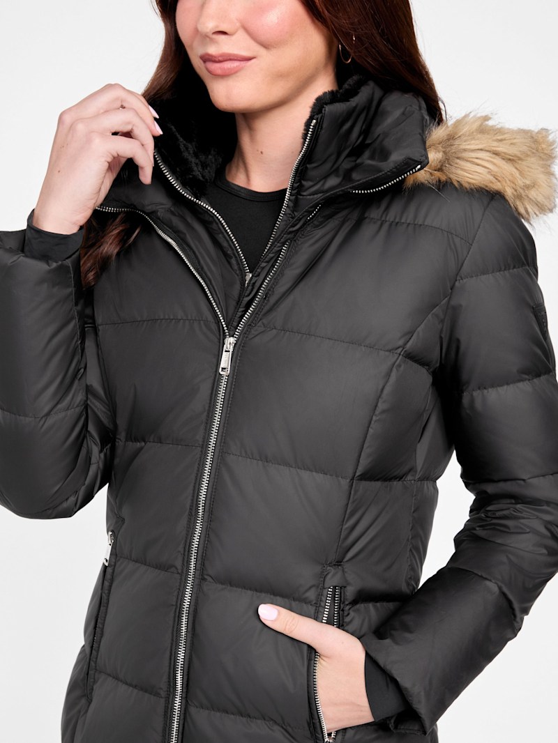 Evie Real Down Coat | GUESS Factory