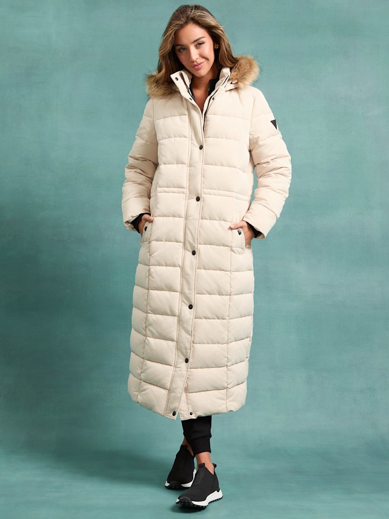 Eco Sybil Padded Long Coat | GUESS Factory