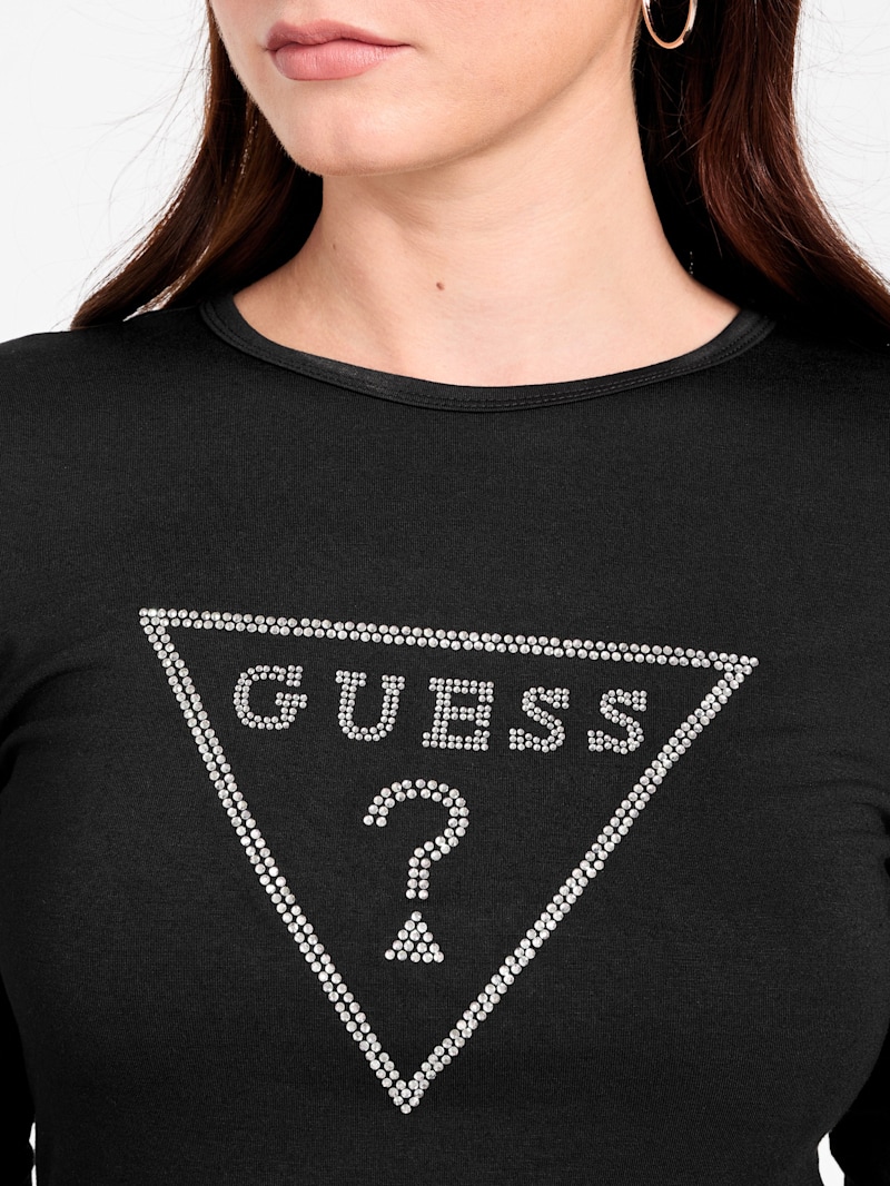 Lamar Crewneck Logo Top | GUESS Factory