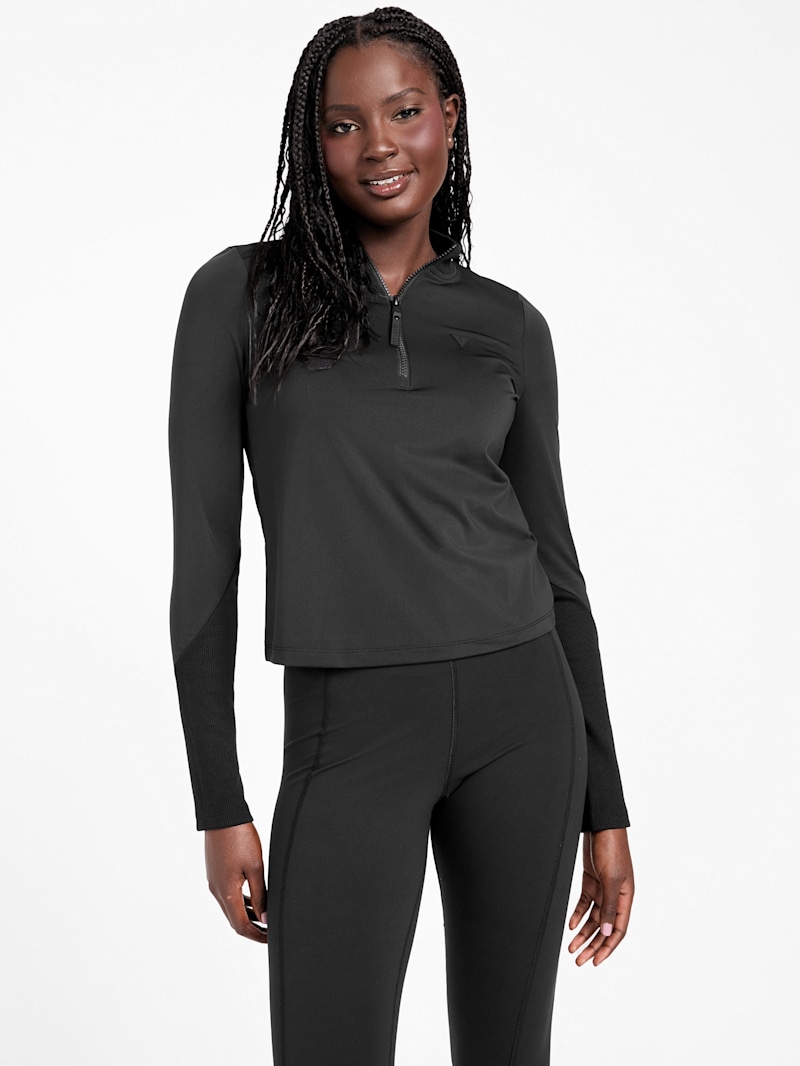 Anais Ribbed Panel Top | GUESS Factory