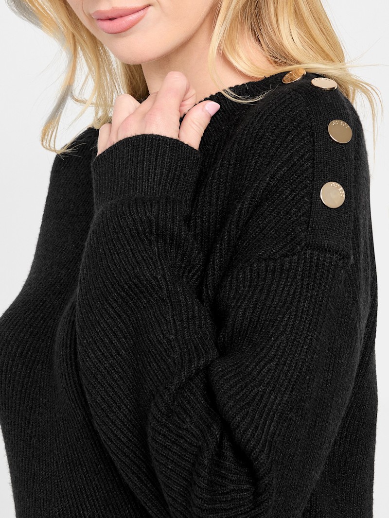Tシャツ・カットソー SPORTMAX Black Wool Holiday Sweater SPORTMAX: HOLIDAY sweater, black – My o My