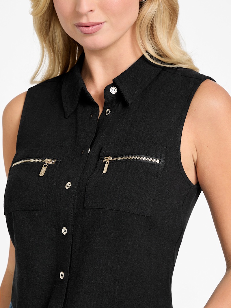 Eco Ruby Tie-Front Crop Top | GUESS Factory