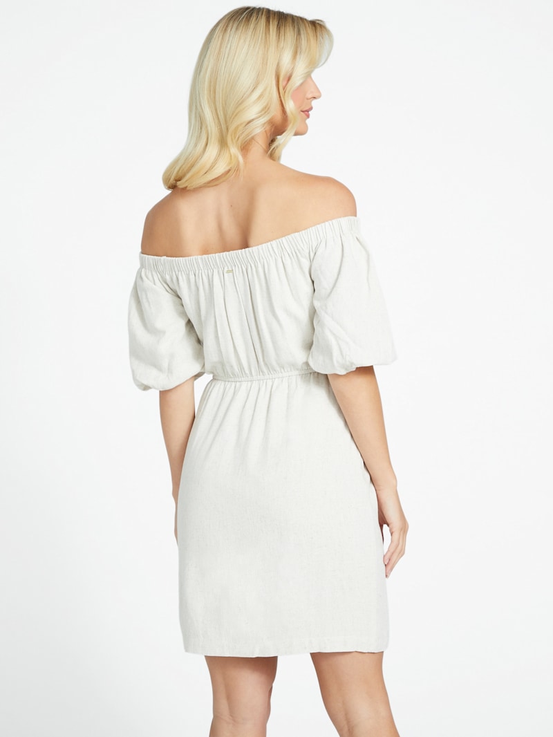 【未使用】ENOF pear skin dress ecru size2 Alison Zip Utility Linen Midi Dress Porcelain | Forever New