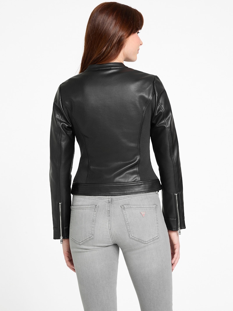 Zona Faux-Leather Jacket | GUESS Factory