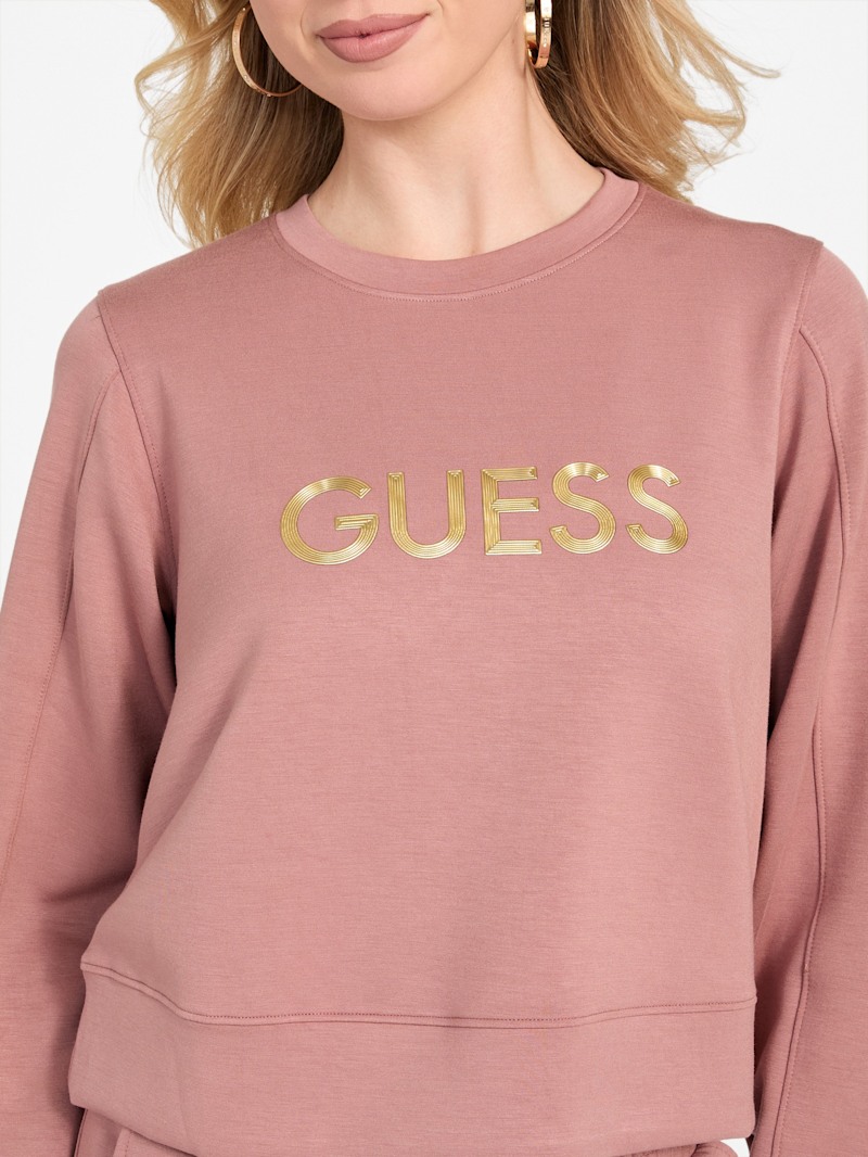 IONSEOUL ACDC Spark printing sweatshirt 裏起毛 BBP5021 Sol Logo Sweatshirt | GUESS Factory