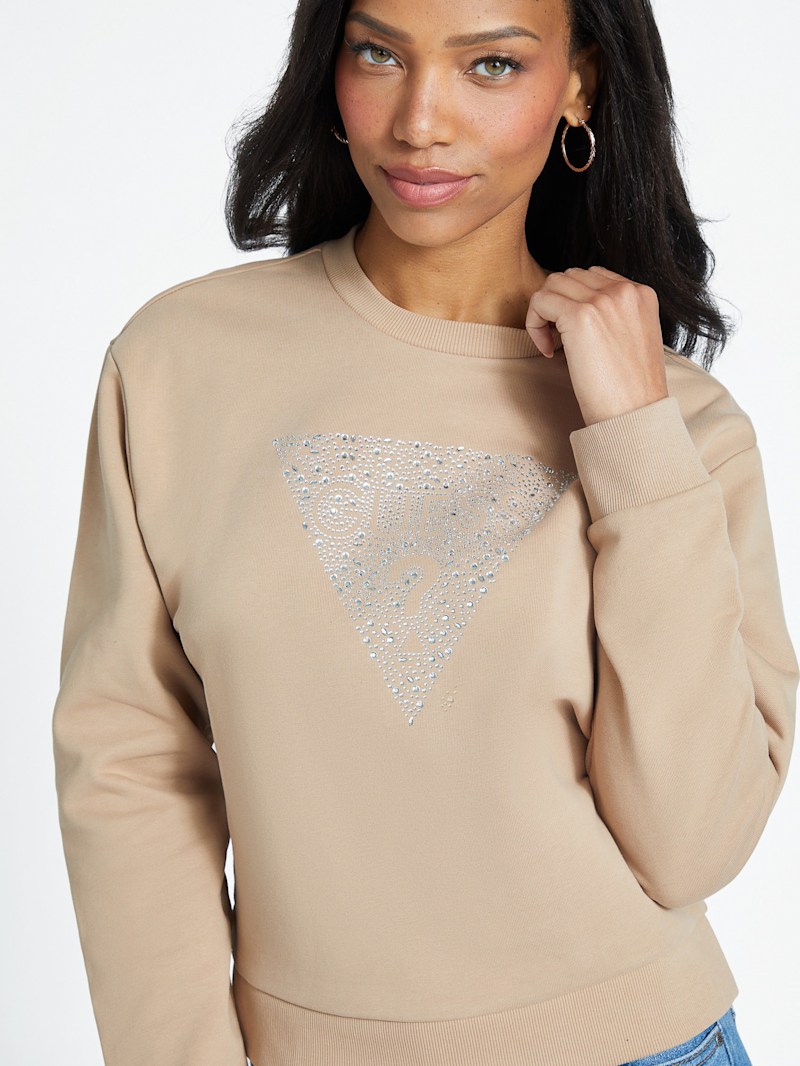 Trina Triangle Logo Sweatshirt | GUESS Factory Ca