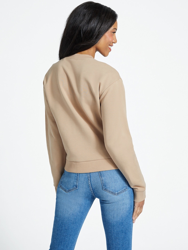 Trina Triangle Logo Sweatshirt | GUESS Factory Ca