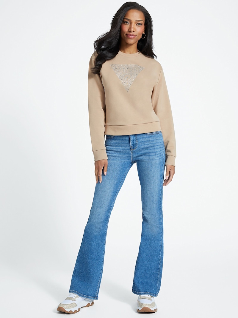 Trina Triangle Logo Sweatshirt | GUESS Factory Ca