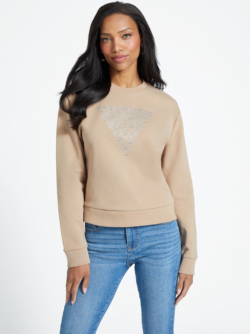 Trina Triangle Logo Sweatshirt | GUESS Factory Ca