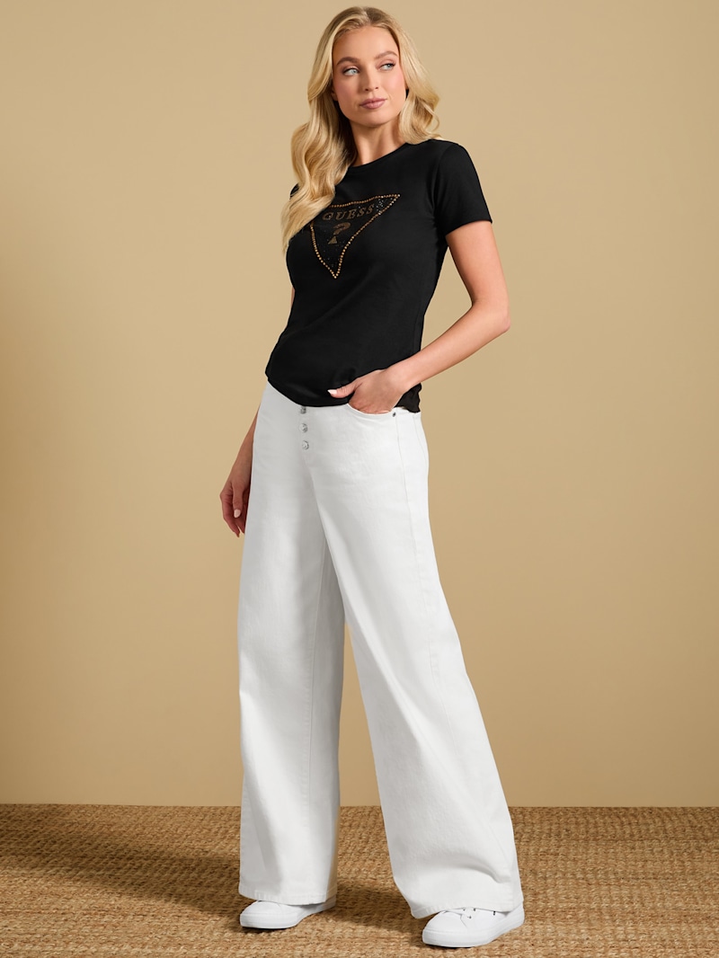 Maya Wide-Leg Denim Jeans | GUESS Factory