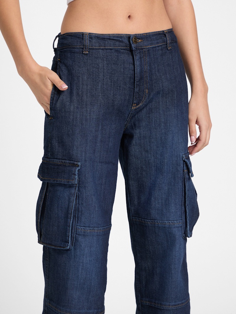 【BAON】Haring banding cargo denim pants y2k-cargo-jeans-bando-m-