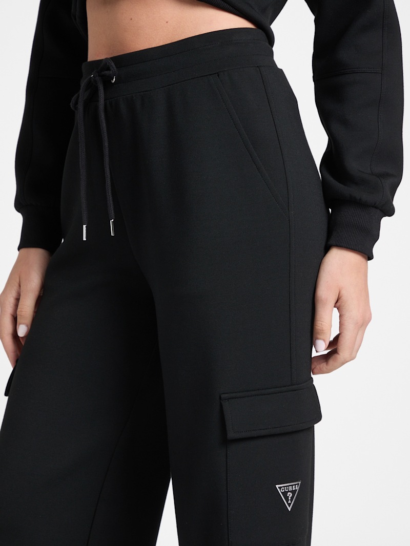 Guess Cecilia Scuba Jogger Pants Noir - Prêt-à-Porter