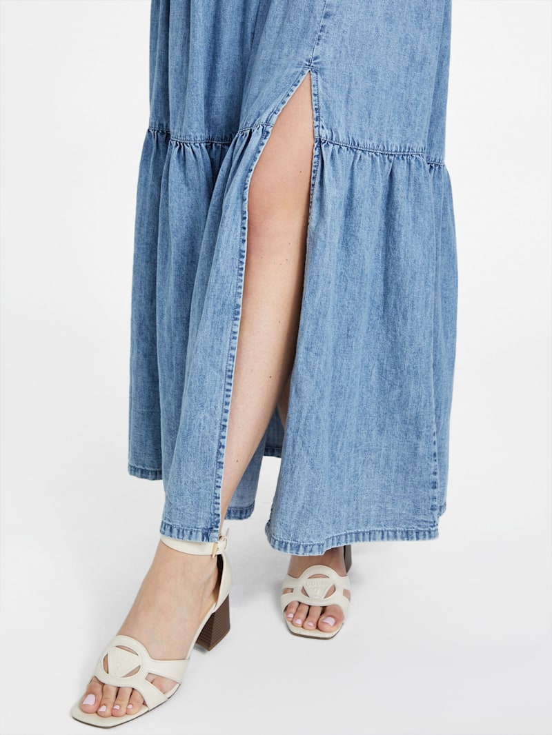 Gloria Denim Maxi Skirt | GUESS Factory