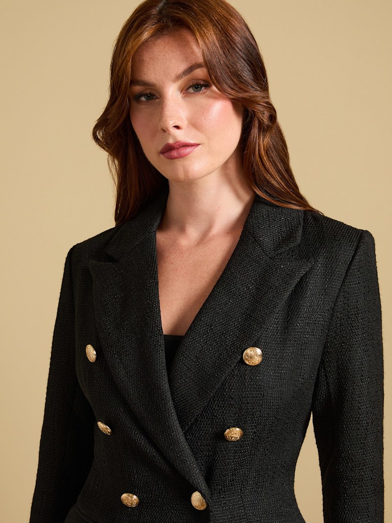 Mallorine Double Breasted Blazer | GUESS Factory Ca